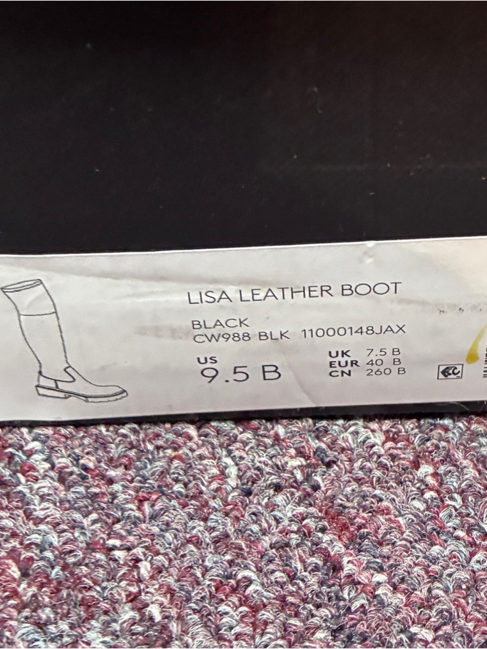 Coach Lisa Black Leather over the Knee-High Boots 9.5 - Picture 12 of 12